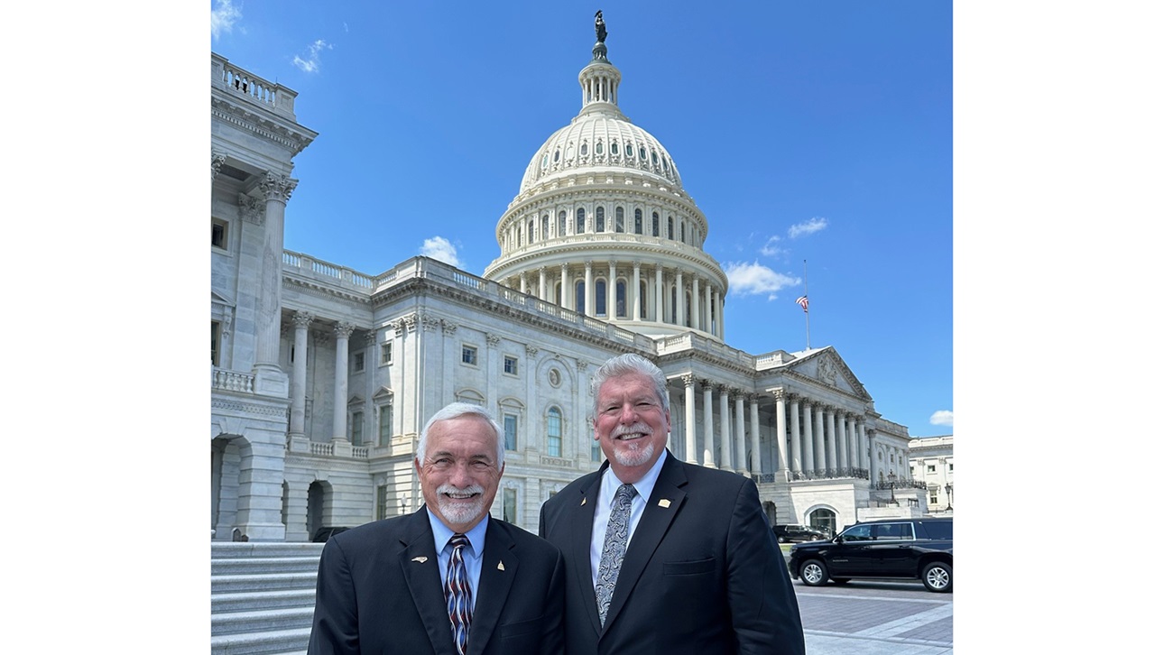 Buddy Hughes and Carl Harris at Capitol Hill