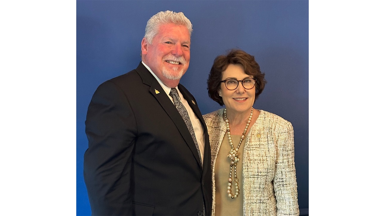 Carl Harris and Senator Jacky Rosen